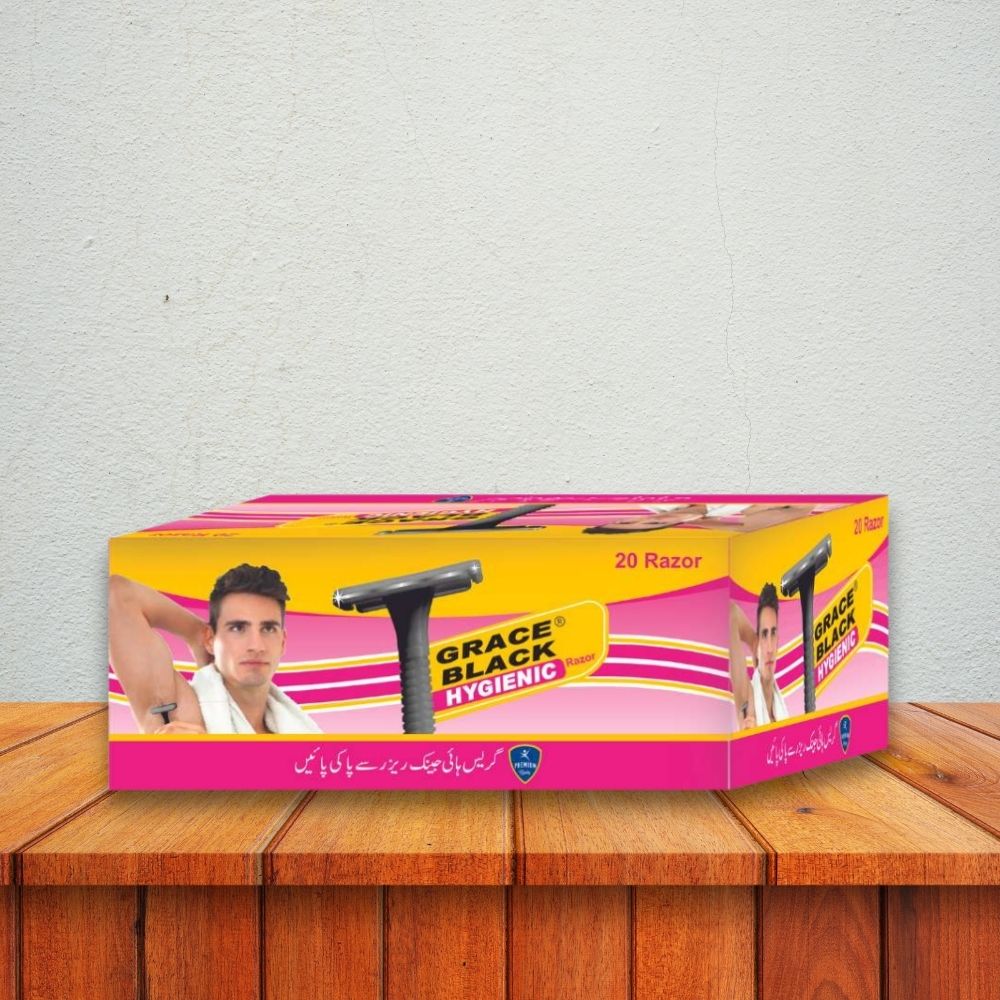 Grace Black Hygienic Razor - Per Box