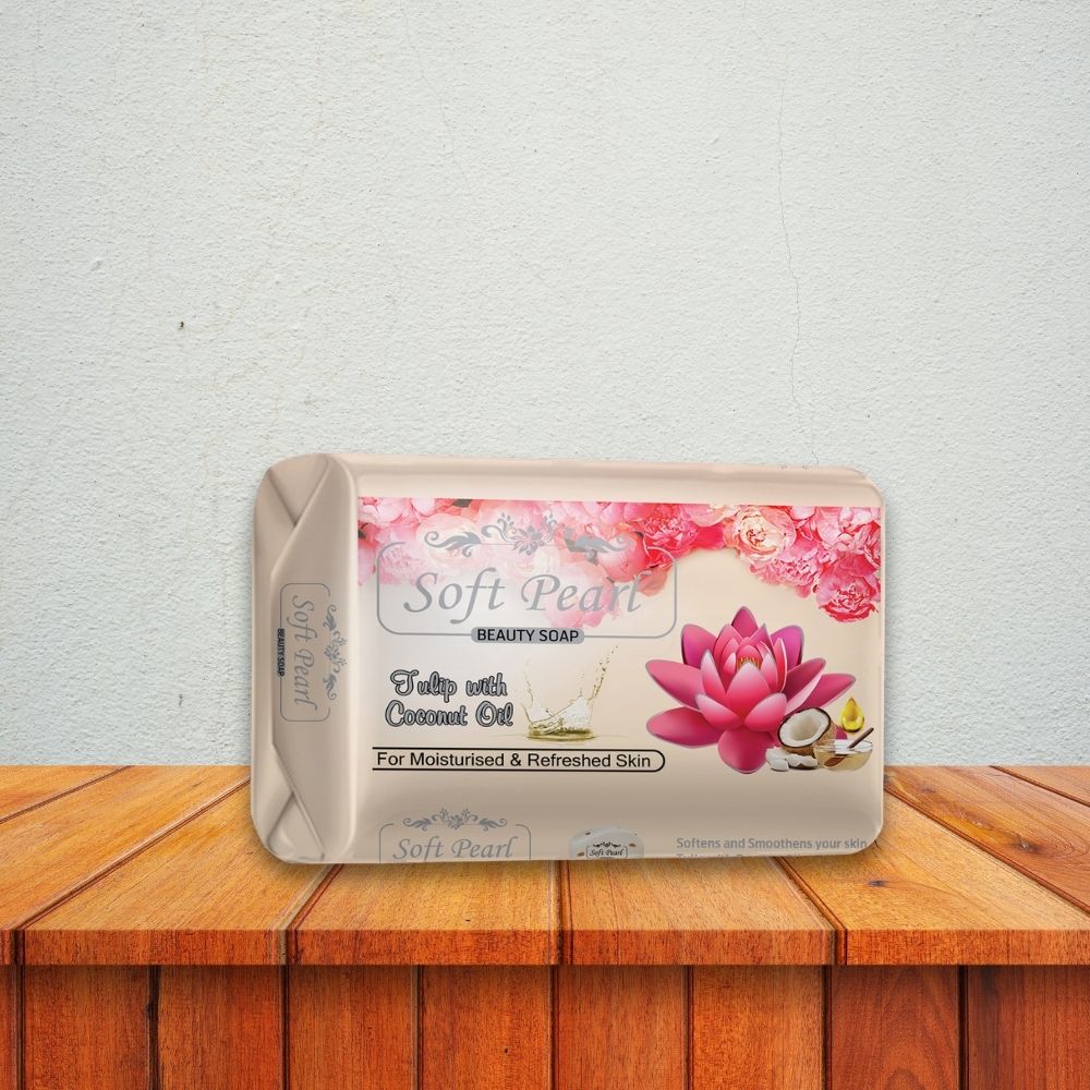 Soft Pearl Soap - Peach - 3 PCS