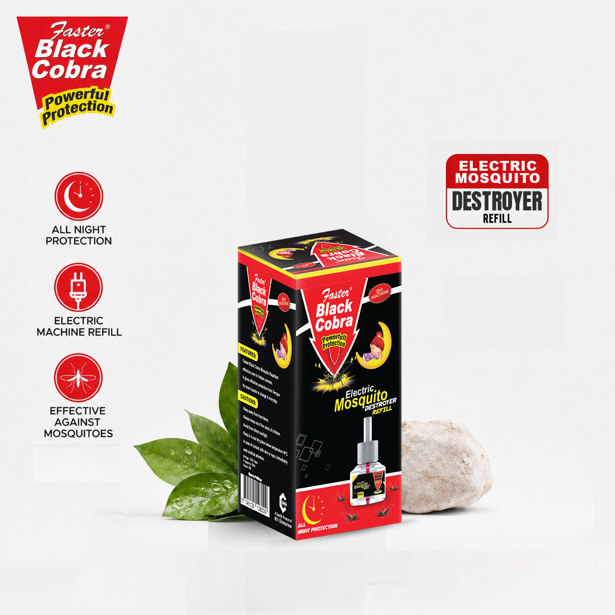 Faster Black Cobra Refill Box ( Pack of 2 )