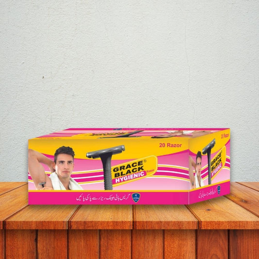 Grace Black Hygienic Razor - Per Box