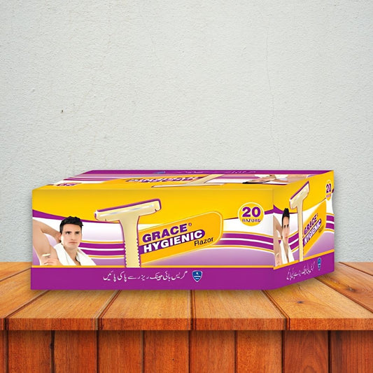 Grace White Hygienic Razor - Per Box