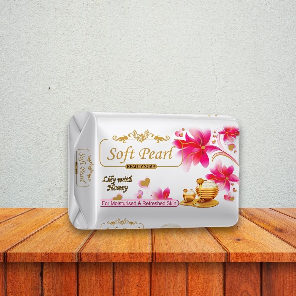 Soft Pearl Soap - White - 3 PCS
