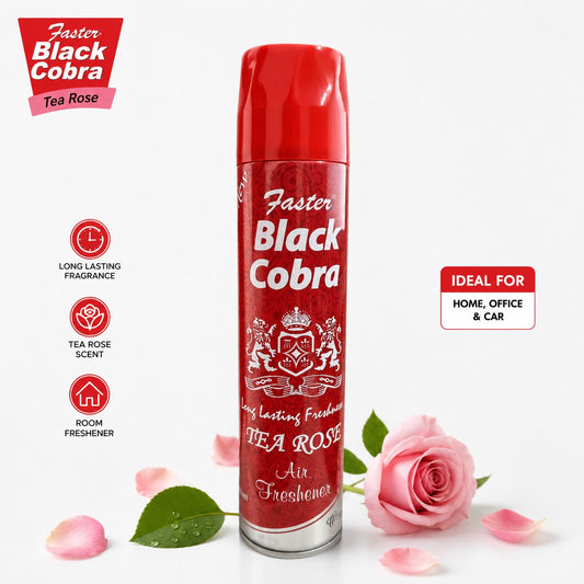 Faster Black Cobra Tea Rose Air Freshners