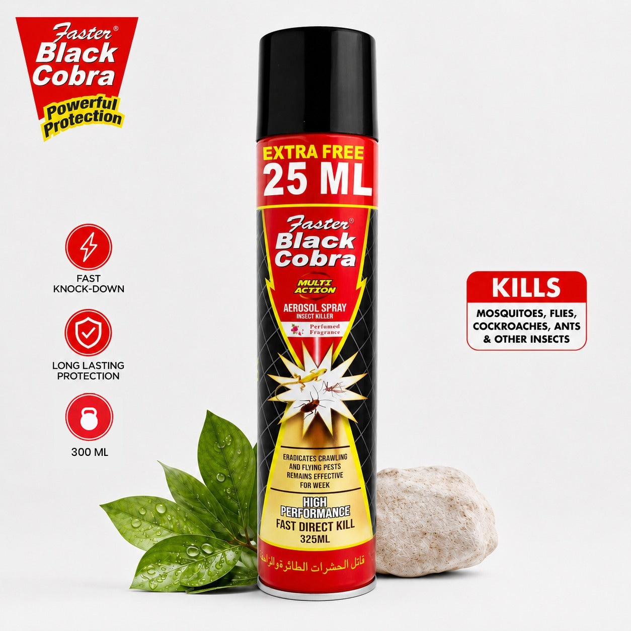 Faster Black Cobra Multi Action 300ml