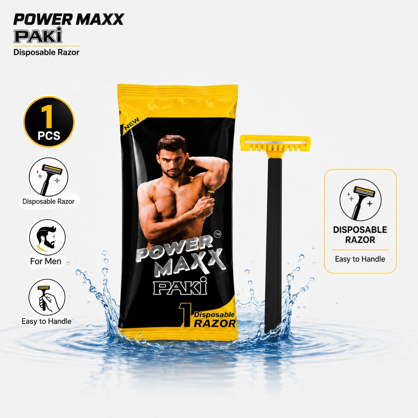 Powermaxx Pakki Razor - ( Pack of 6 )