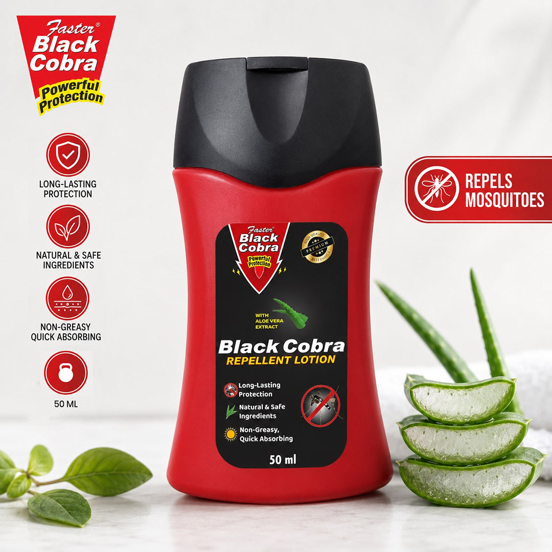 Faster Black Cobra Repellent Lotion 50ML (Pack of 2 )