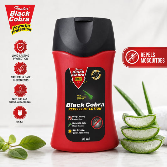 Faster Black Cobra Repellent Lotion 50ML (Pack of 2 )